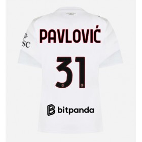 AC Milan Strahinja Pavlovic #31 Borte skjorte til dame 2026-27 Kortermet